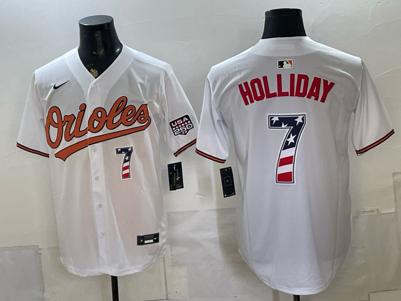 Men Baltimore Orioles #7 Holliday white Nike 2026 mlb Jersey 0716001->baltimore orioles->MLB Jersey